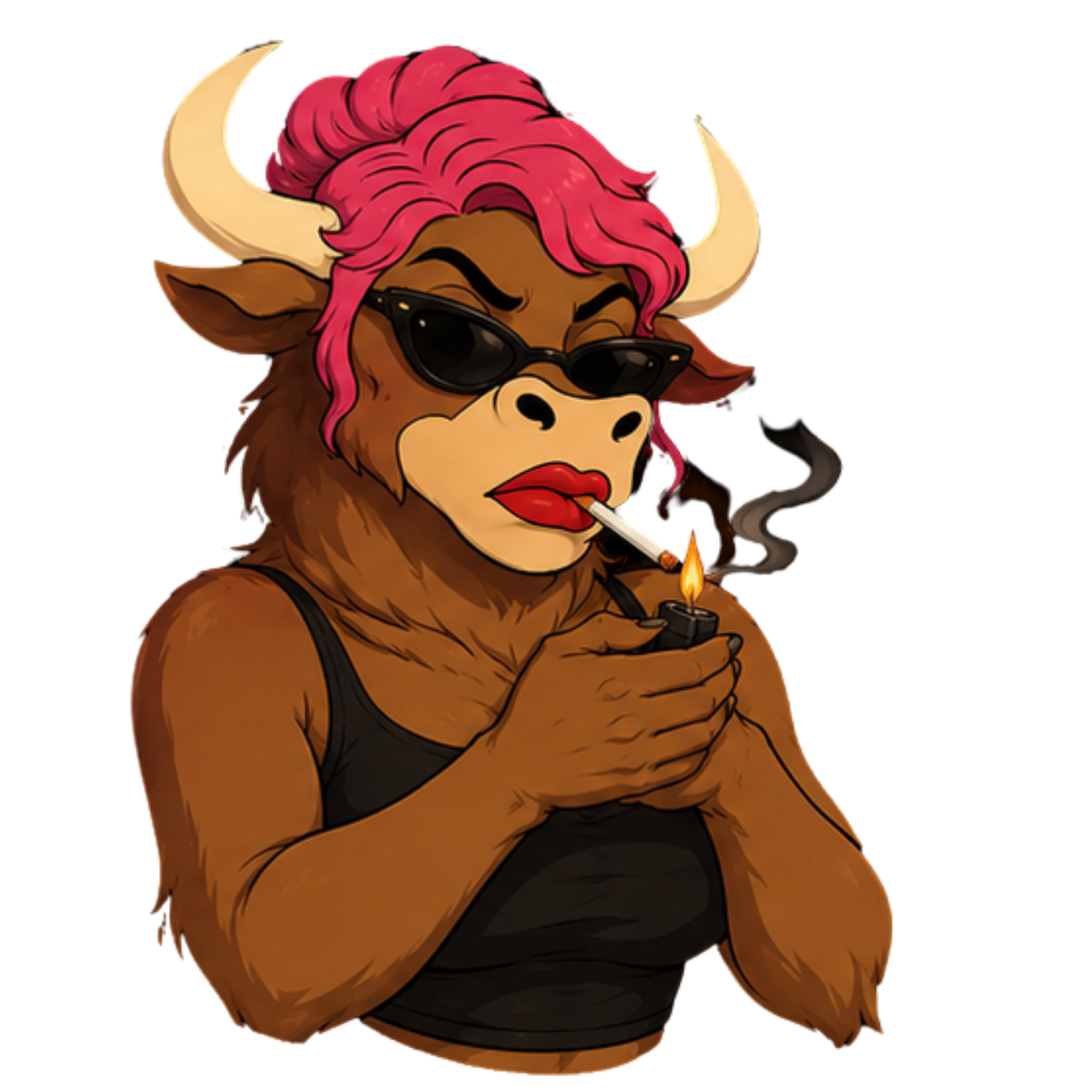 Bullina smoking